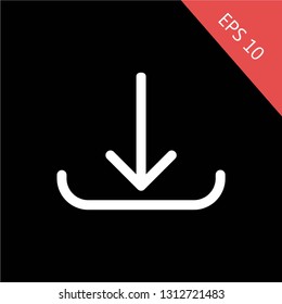 Download vector icon, install symbol. Modern, simple flat vector illustration for web site or mobile app - Vector. EPS 10, Premium