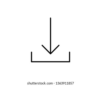Download vector icon, install symbol. Modern, simple flat vector illustration for web site or mobile app - Vector 