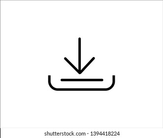 Download Vector Icon, Install Symbol. Modern, Simple Flat Vector Illustration For Web Site Or Mobile App - Vector 