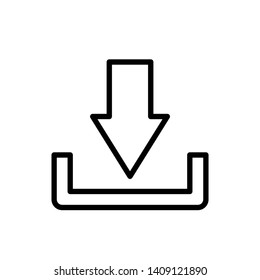 Download vector icon, install symbol. Modern, simple flat vector illustration