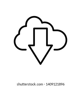 Download vector icon, install symbol. Modern, simple flat vector illustration