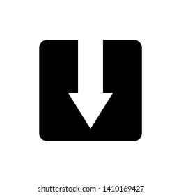 Download vector icon, install symbol. Modern, simple flat vector illustration