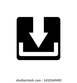 Download vector icon, install symbol. Modern, simple flat vector illustration