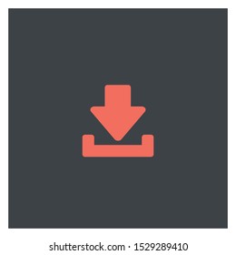 Download vector icon, install symbol. Modern, simple flat vector illustration for web site or mobile app