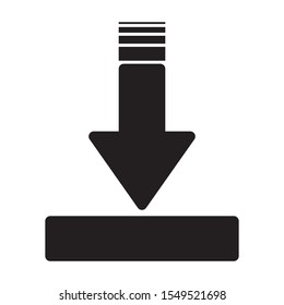 Download vector icon, install symbol. Modern, simple flat vector illustration for web site or mobile app