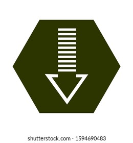 Download vector icon, install symbol. Modern, simple flat vector illustration for web site or mobile app eps10