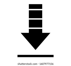 Download vector icon, install symbol. Modern, simple flat vector illustration for web site or mobile app.Download vector icon in trendy flat style