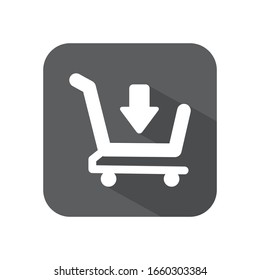 Download vector icon, install symbol. Modern, simple flat vector illustration for web site or mobile app