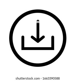 Download Vector Icon, Install Symbol. Modern, Simple Flat Vector Illustration For Web Site Or Mobile App