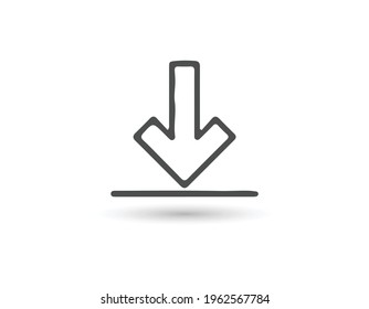 Download vector icon, install symbol. Modern, simple flat vector illustration for website or mobile app