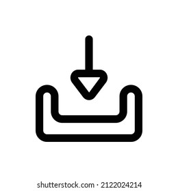 Descargar icono vectorial, símbolo de instalación. Ilustración vectorial plana moderna y simple para sitio web o aplicación móvil