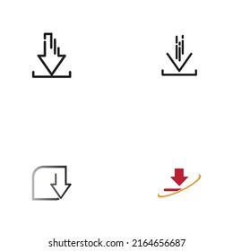 Download vector icon, install symbol. Modern, simple vector data illustration for a website or mobile app