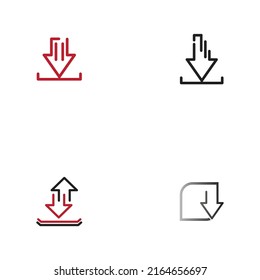 Download vector icon, install symbol. Modern, simple vector data illustration for a website or mobile app