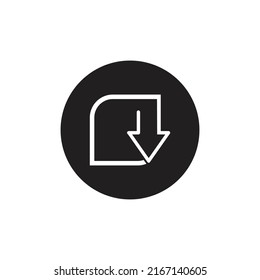 Download vector icon, install symbol. Modern, simple vector data illustration for a website or mobile app