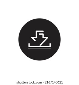 Descargar icono vectorial, símbolo de instalación. Ilustración de datos vectoriales simple y moderna para un sitio web o aplicación móvil