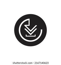 Download vector icon, install symbol. Modern, simple vector data illustration for a website or mobile app