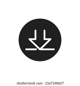 Download vector icon, install symbol. Modern, simple vector data illustration for a website or mobile app