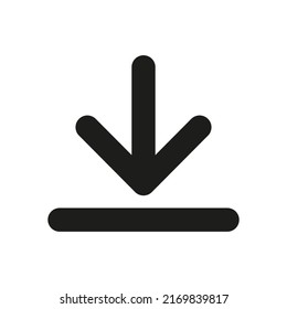 Download vector icon or install symbol. Downloading button