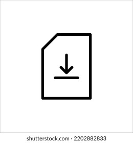 Download vector icon, install symbol. Modern, simple flat vector illustration for web site or mobile app on white background