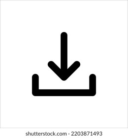 Download vector icon, install symbol. Modern, simple flat vector illustration for web site or mobile app on white background