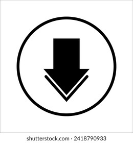 Descargar icono vectorial, símbolo de instalación. Ilustración vectorial plana moderna y simple para aplicaciones web o móviles