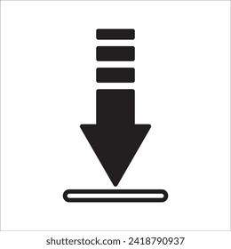 Download vector icon, install symbol. Modern and simple flat vector illustration for website or mobile application