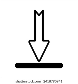 Download vector icon, install symbol. Modern and simple flat vector illustration for website or mobile application