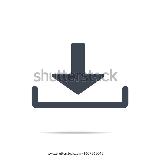 Download Vector Icon Install Symbol Modern Stock Vector (Royalty Free ...