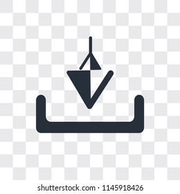 Download vector icon isolated on transparent background, Download logo concept