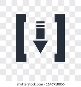 Download vector icon isolated on transparent background, Download logo concept