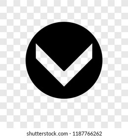 Download vector icon isolated on transparent background, Download transparency logo concept