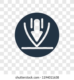 Download vector icon isolated on transparent background, Download transparency logo concept