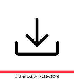 Download vector icon. Simple, flat design for web or mobile app