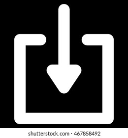 Download vector icon. Style is linear flat icon symbol, white color, black background.