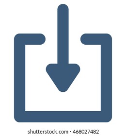 Download vector icon. Style is stroke flat icon symbol, blue color, white background.