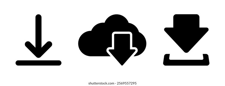 Download Vector Icon. Download symbol. Download Icon