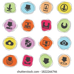 descargar iconos vectoriales para diseño de interfaz web y de usuario