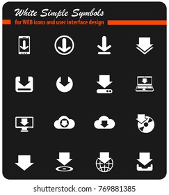 download vector icons for web and user interface design