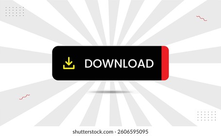 Download vector illustration sticker label icon eps format banner template design with black red shapes white gray gradient gradient background Vector illustration