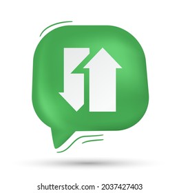 Download vector in speech bubble - Modern design