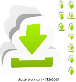 Download. Vektoraufkleber für Design.