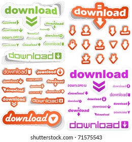 Download. Vector sticker for design. Great collection.