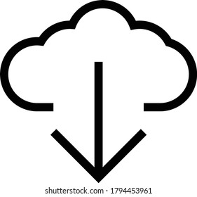Vektorgrafik-Dünnzeilensymbol herunterladen 