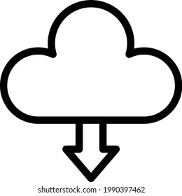 icono de la línea delgada vectorial