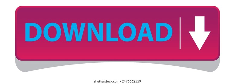 DOWNLOAD vector web button with down arrow.