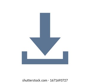 Descargar icono del vektor. Cargando. Flecha abajo, flecha arriba. Tomar datos o obtener archivos.