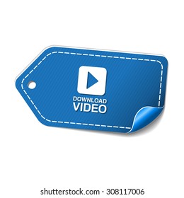 Download Video Blue Vector Icon Design