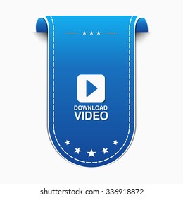 Download Video Blue Vector Icon Design