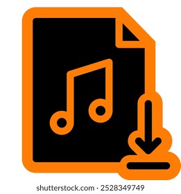 Download video, music, file, cloud, file icon