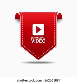 Download Video Red Vector Icon Design